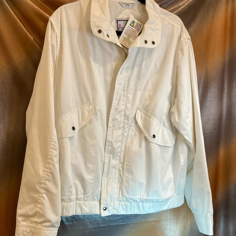 Vintage White 80’s Jacket size L box P
